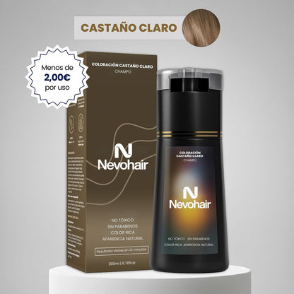 Champú colorante instantáneo