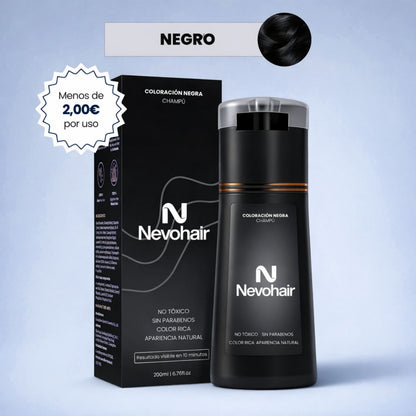 Champú colorante instantáneo