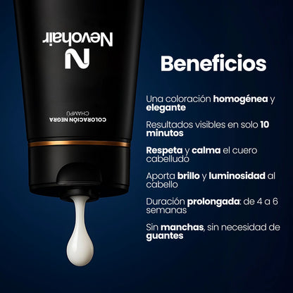 Champú colorante instantáneo Hombre