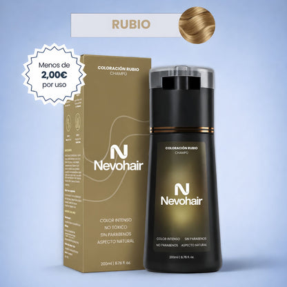 Champú colorante instantáneo