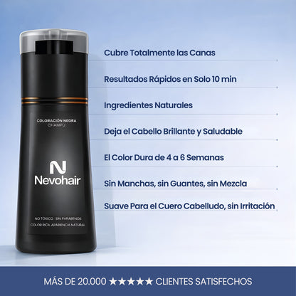 Champú colorante instantáneo