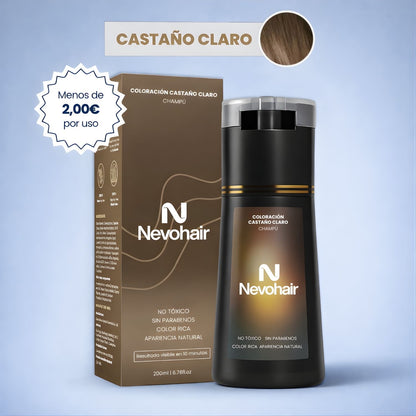 Champú colorante instantáneo